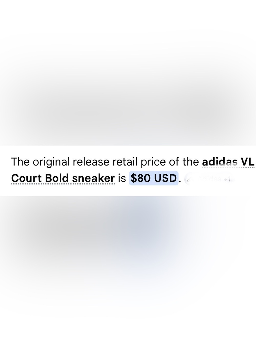 Adidas VL Court Bold Sneaker - Picture 8 of 9